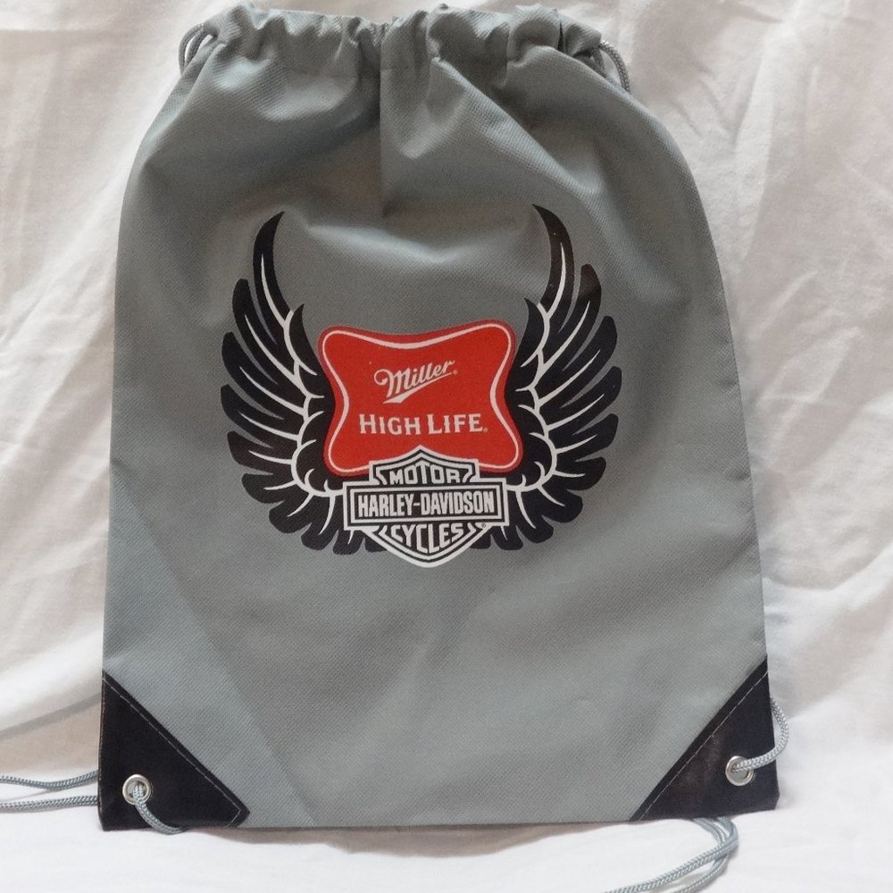 Harley Davidson Light Drawstring Backpack - image 6